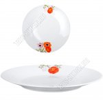 Тарелка плоская d23см Герберы, б/уп (12)