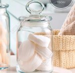 KITCHEN SLIM Банка  860мл со стекл.гермет.крышкой (ф.цилиндр) б/уп