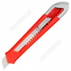 Нож 18мм выдв.лезвие,фиксац,пласт.корпус 