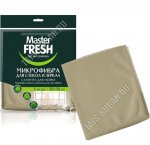 Салфетка микрофиб. д/стекол и зеркал (30х30см) цв.латунь (30)