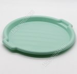 Поднос круг (d34.5см) мята, с ручк, SparkPlast (48)