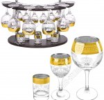 БАР и Н-р 18пр. (6бокалов д/вина 290мл+6стопок 50мл+6рюмок 60мл) п/у (1) 