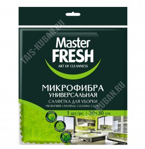 Салфетка микрофиб.(30х30см) д/сухой и влажной уборки (30) 