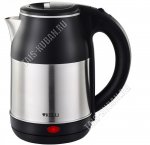 Чайник из нержавеющей стали 1,8л 2400Вт диск, черный/серебро (12) 