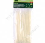 Хомуты плас. белые 200х3,6мм (100шт/уп) 