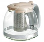 Чайник заварочный (стекло+пластик) 1,25л (12) 