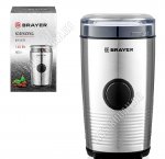 Кофемолка 150Вт 60г,чаша и нож нерж.сталь,метал.корп,черный (12). 