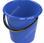 Ведро круг 15л (d36 h31см) синий (10) 