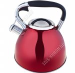 Чайник нерж 3,0л красный глянец (12) 
