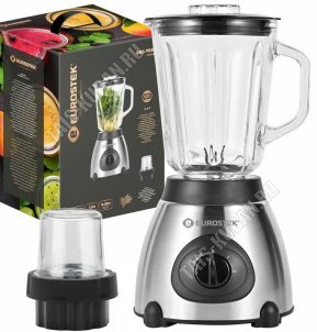 Блендер настольный 1000Вт +кофемолка 0,25л,серебро/черный (6) 