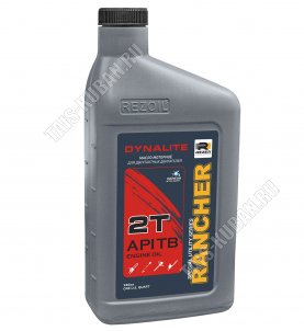 Масло моторное REZOIL Rancher Dynalite 2Т-0.95л, для 2-х тактн.двигат (12) 