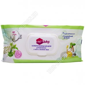 Влажные салфетки детские 120шт,с крышкой 