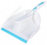 Набор .Совок мягк.кром 21х16см +Щетка-сметка L12см,ворс h5см,горизонт.руч.L13см,белый/бир Svip(10) 