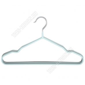 Вешалка (металл) серый+голуб Н-р 4шт L31см (14) 