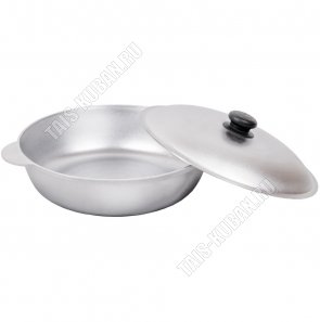 Сковорода-жаровня 4,5л d30 h6см с металлической крышкой (10) 