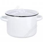 Белый Кастрюля (цил) 9,0л (2)
