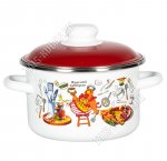 Завтрак Кастрюля белый 2,0л (8) 