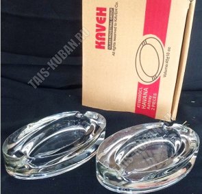 Пепельница набор 2шт 12х7см 