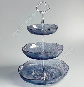 Фруктовница 3х ярусная h33 d13/18/23см 