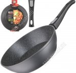 Aries Сковорода d26 h7см,черный,съемная ручка (6) 