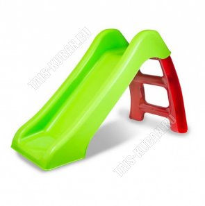 Горка детская  от 1,5лет L спуска 138см,длина 110см, ширина 49,7см,материал пластик,цвет зеленый/красный (1) 