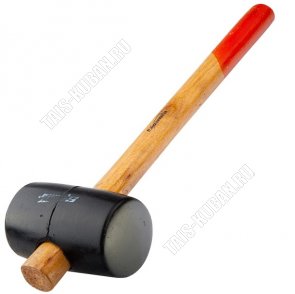 Киянка 340гр. черн.резина с дер.руч.покрыт.лаком (12) 