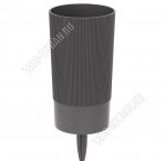 Ваза с колышком 1,2л d10 h31,5см, графит(12)