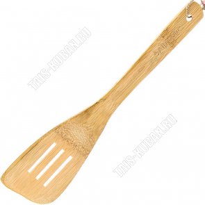 Бамбук Лопатка с прорезями, скошенная L30см 9х6см 