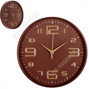 Часы (пластик/стекло) круглые d30см 