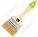 Кисть плоская дерев.ручка 75мм натур.щетина 