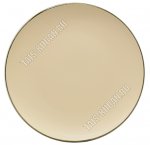 Latte Тарелка плоская d26см, беж, золот.кант, б/уп 