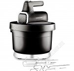 Миксер 800Вт 6скор,2насад.(взбив/замеш) вращ.чаша 3,5л,черн+нерж.сталь (4) 