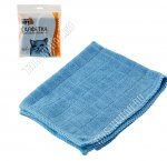 Салфетка микрофибра, вафельн (30х30см) голуб. (40) 