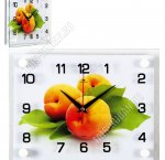 Часы (стекло/ДВП) прямоугольные (26х20см) 