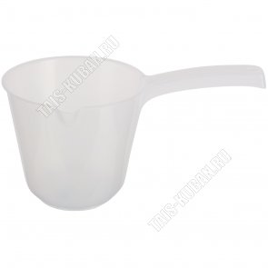 Ковш кругл,с носик 1,5л прозрачн (d16 h13см L16см) с мерн.делен (20) 