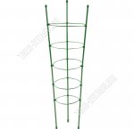 Поддержка для растений (металл) h150см 5 колец, зеленый (10) 