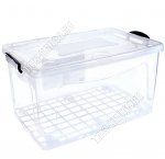 Контейнер д/хранен 50л с кр. прозр. на 2-х защ. на колес, (59х39 h31см) (6) 