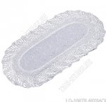 Ажурная салфетка, серебро, овал (40х84см) 