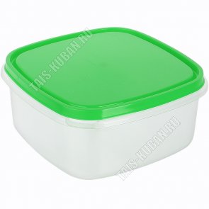 Контейнер салатов/прозр, квадр 2,0л (17х17 h8,5см) (28) 