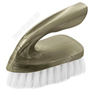 Щетка-утюжок L12см д/одежды антрацит жест.ворс h2,5см (23) 