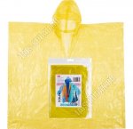 Плащ-пончо 130х120см, ПВД, желт (10)