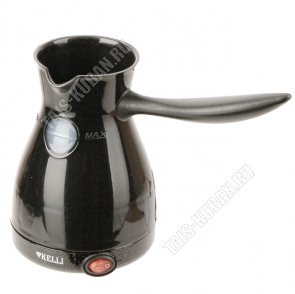 Кофеварка-турка эл. 600мл 800Вт, диск,защ.от перегр,черный (12) 