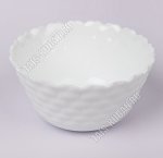 White Салатник d12см 0,3л, рельеф 
