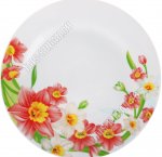 Нарцисс красный Тарелка плоская d23см (6)