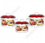 Чизкейк Набор кастрюль 3шт (2,0/3,0/4,0л)