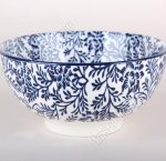 Navy bloom/голубые веточки Салатник d13см (8/96)