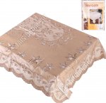 Скатерть ажурная, прям.(150х230см) бежев 