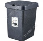 Ведро для мусора 25л графит прямоугольное (29х33 h42см) (4) 