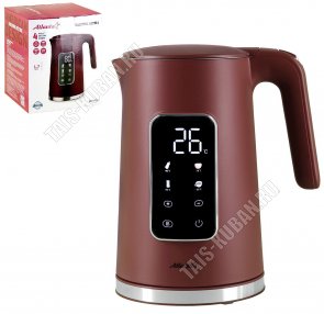 Чайник нерж. 1,7л 2200Вт диск,2-ая стенка, бордо(8) 