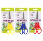 Ножницы школьные 13см с линейкой (12) 